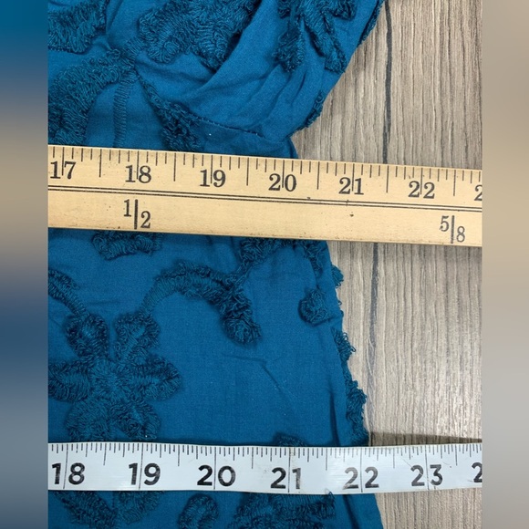 ANTHROPOLOGIE Pilcro Textured‎ Trapeze Buttondown Blouse Top in Blue Size S NWT - Picture 12 of 16